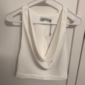 Zara Flowy Neckline Top